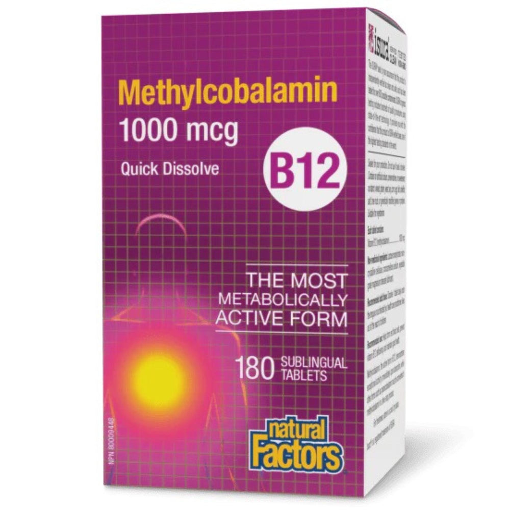 B12 Methylcobalamin 1000mcg ⑊ 180 Sublingual Tablets
