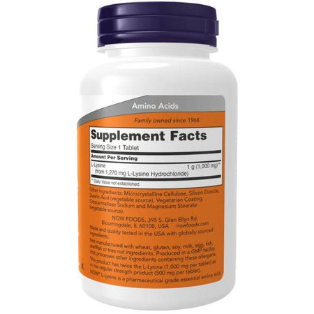 vitanetshop - NWF0113 - L-Lysine - back