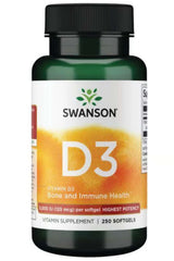 Vitamin D-3 5000 (250 Caps, 125mcg)
