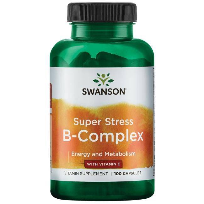 vitanetshop - SW920 -  Super Stress B-Complex with Vitamin C (100 Caps) - 1